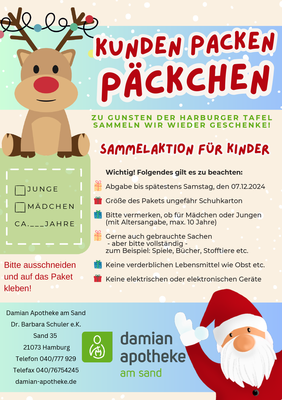 Kunden packen Päckchen